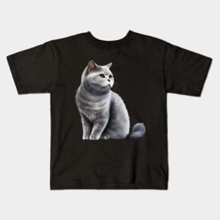 British Shorthair Cat, Love British Shorthair Cats Kids T-Shirt